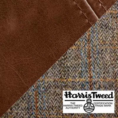 Cerato Brown Leather & Uist Night Harris Tweed